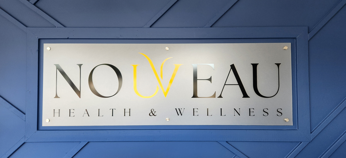 Nouveau Health & Wellness Interior Wall Sign